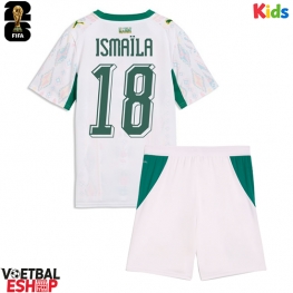 Senegal Ismaila Sarr #18 Thuis tenue Kids WK 2026 Korte Mouw (+ Korte broeken)